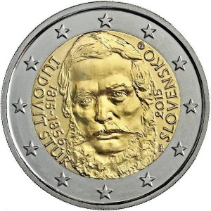 SLOVACCHIA - 2015 - 2 € 200° della nascita di L'udovít Štúr - Rotolino